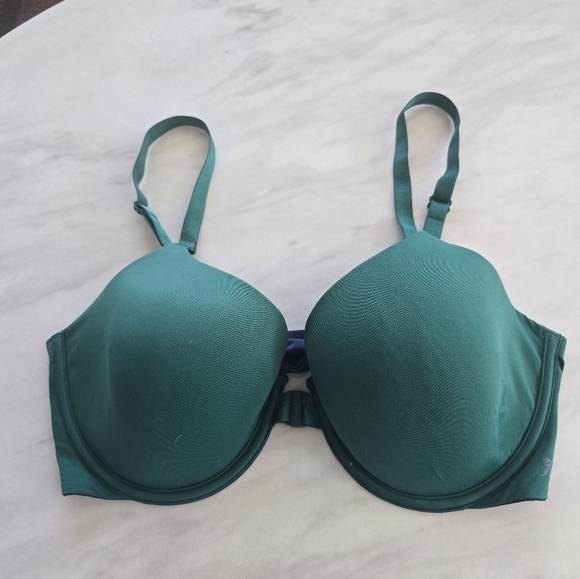 Victoria's Secret Womens Bra 36DD Green Blue Underwire  Pushup Convertible - Picture 4 of 14